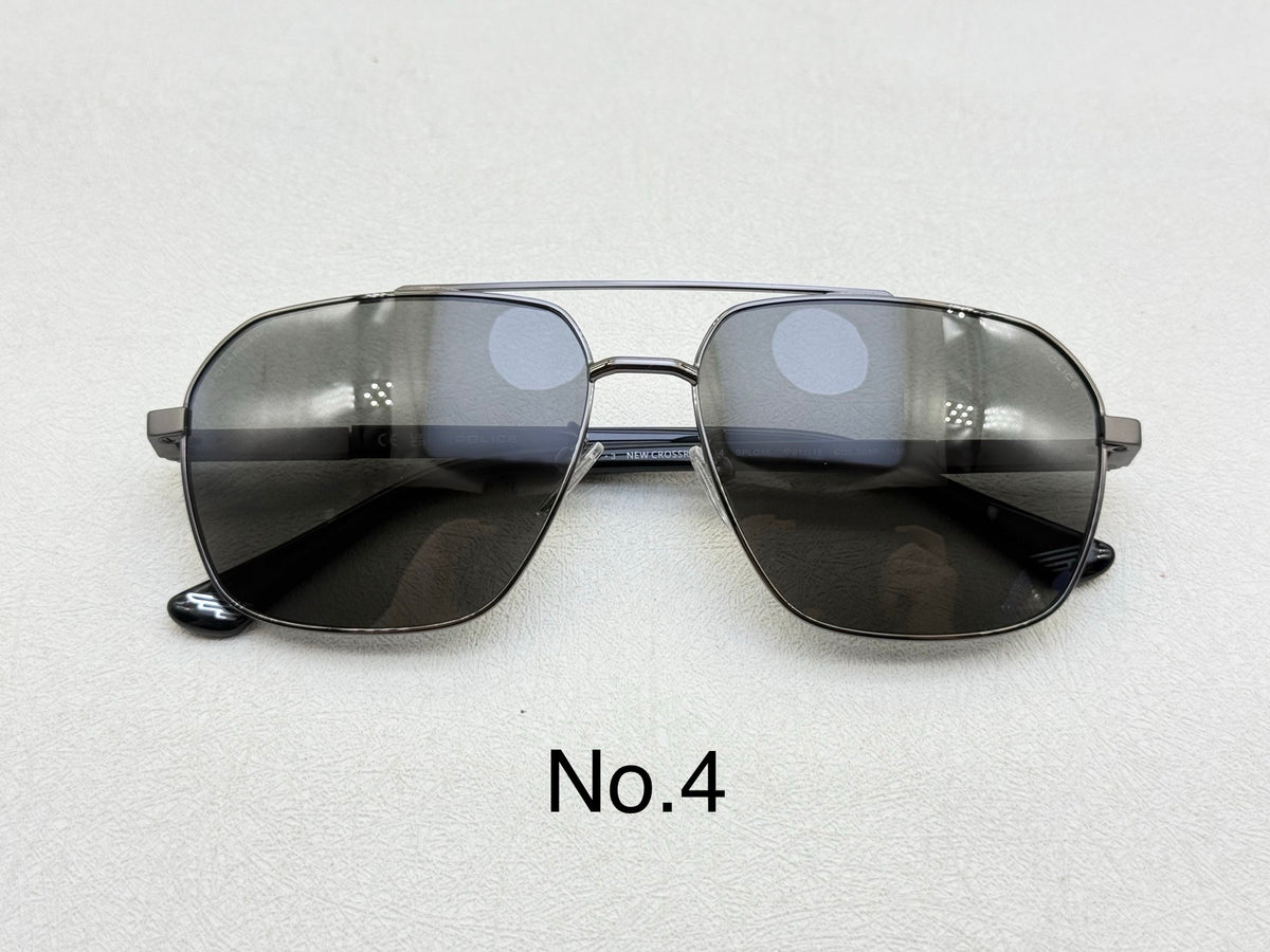 SPLQ85 Oversized Rectangle Metal Sunglasses – 61mm