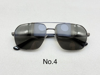 SPLQ85 Oversized Rectangle Metal Sunglasses – 61mm