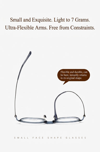 L9106 Lightweight TR90 Titanium Eyeglasses – Unisex Geometric Frames