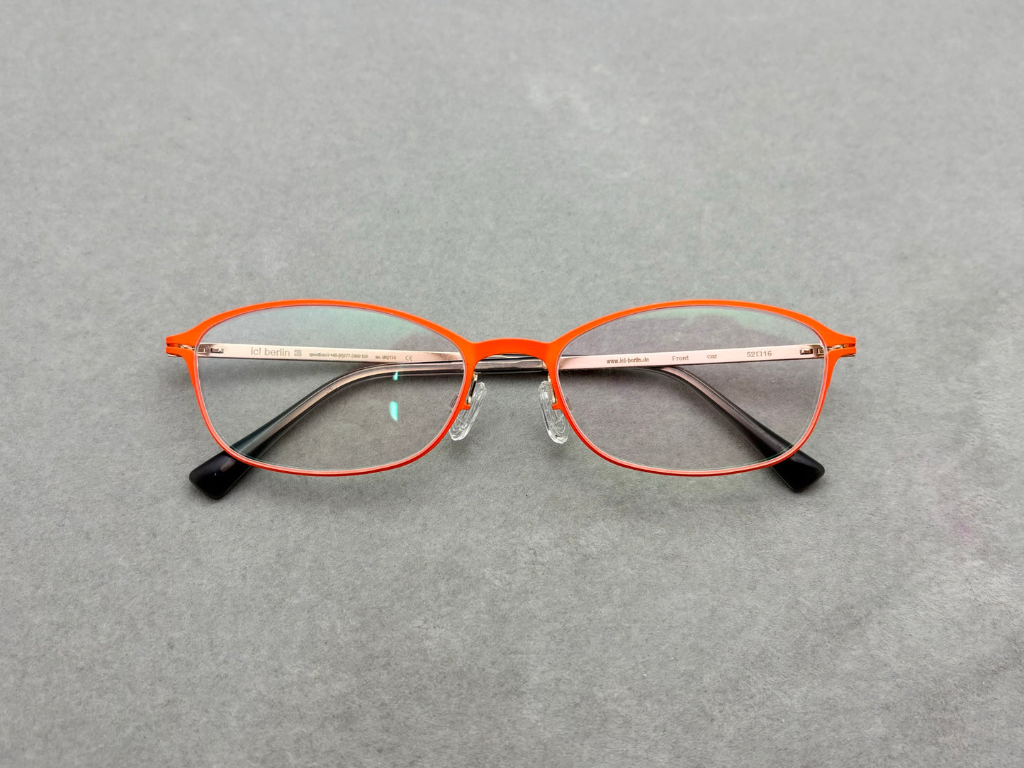 IC Berlin Questionnaire 1 Screwless Stainless Steel Eyeglasses Frame – Ultra Lightweight Optical Glasses (52-16-145)