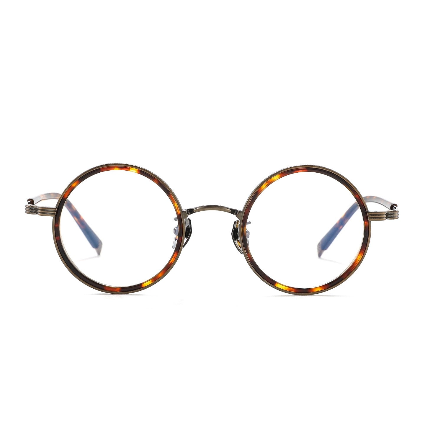 OQ2512 Retro Round Titanium Acetate Eyeglasses – Lightweight Unisex Optical Frame