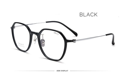 L9106 Lightweight TR90 Titanium Eyeglasses – Unisex Geometric Frames