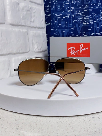 R0101S Reverse Aviator Sunglasses – Brown Lens Metal Frame 62mm