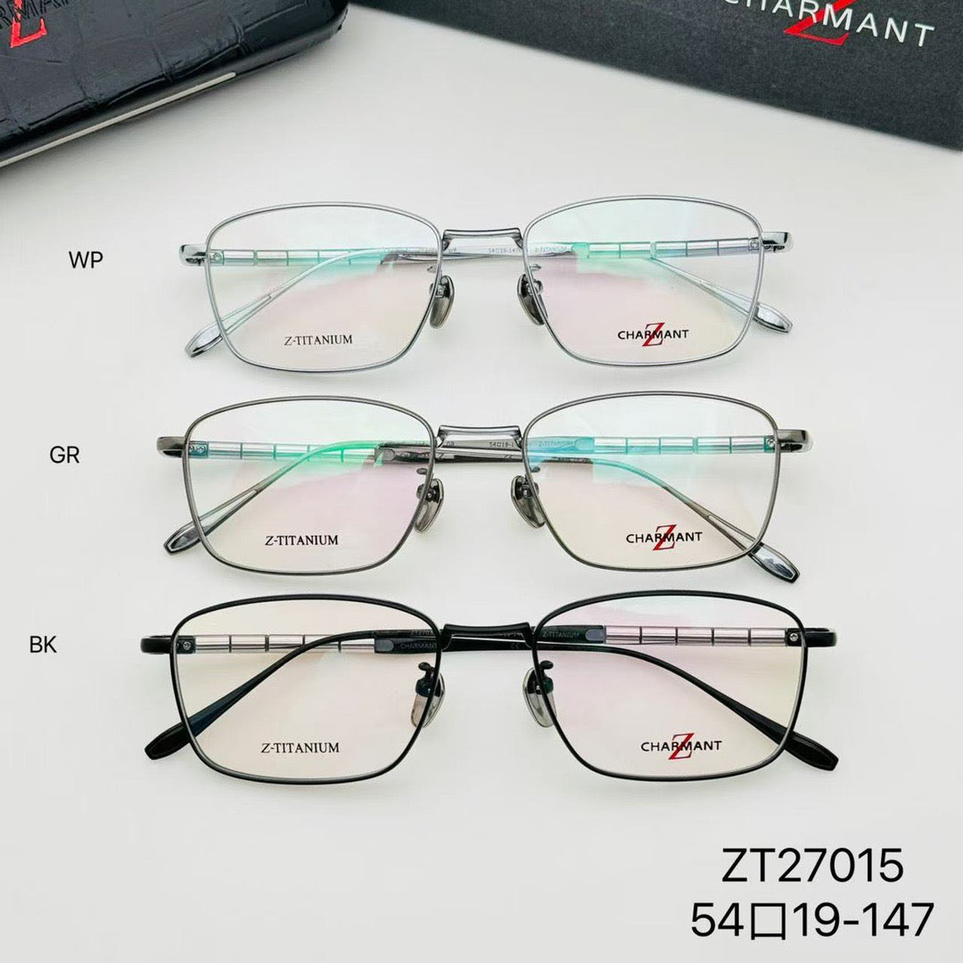 ZT27015 Men’s Rectangle Metal Optical Glasses – 54-19-147