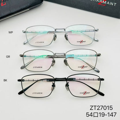 ZT27015 Men’s Rectangle Metal Optical Glasses – 54-19-147