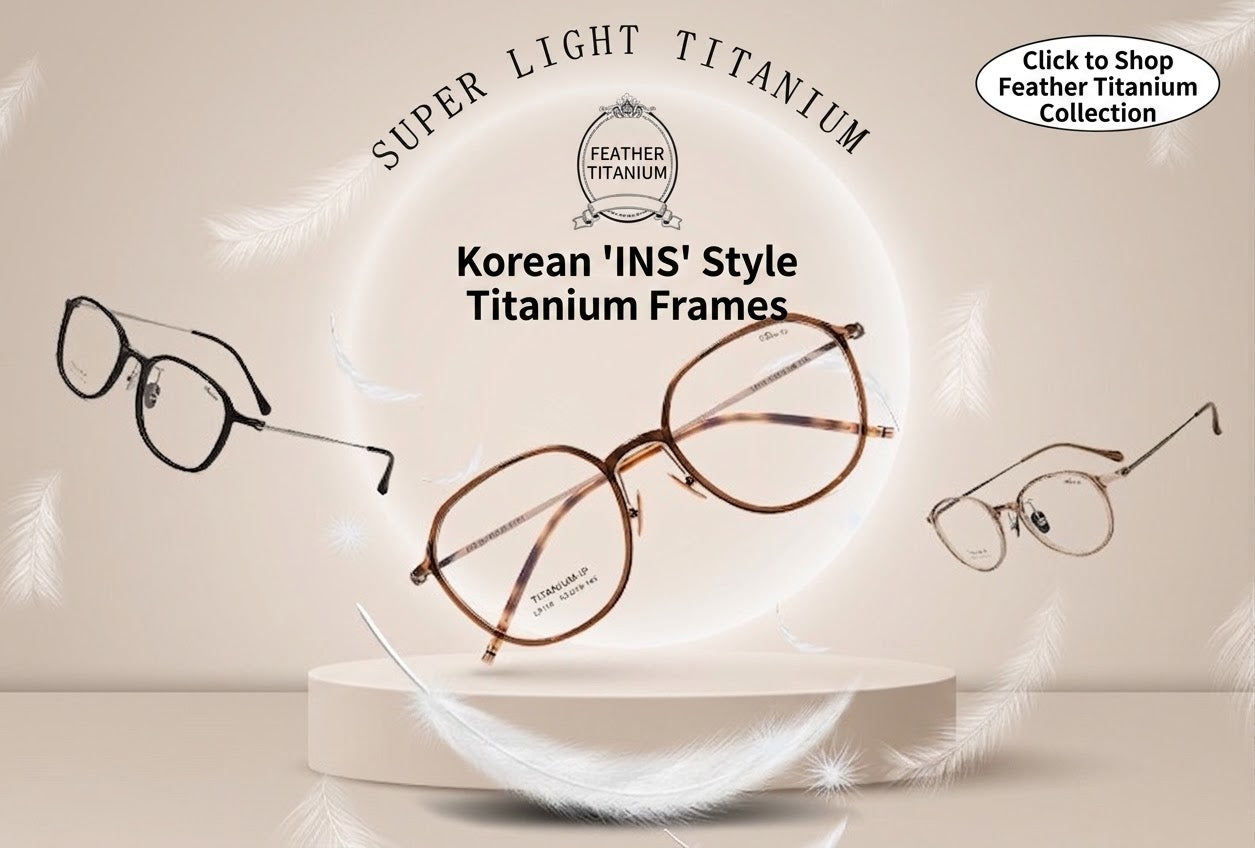 L9106 Lightweight TR90 Titanium Eyeglasses – Unisex Geometric Frames