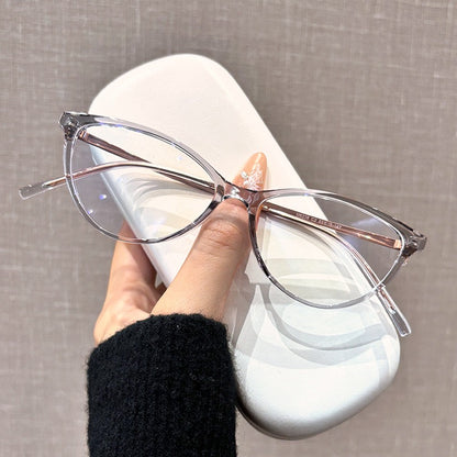M8238Z Lightweight Cat-Eye Eyeglasses – TR & Titanium Frame
