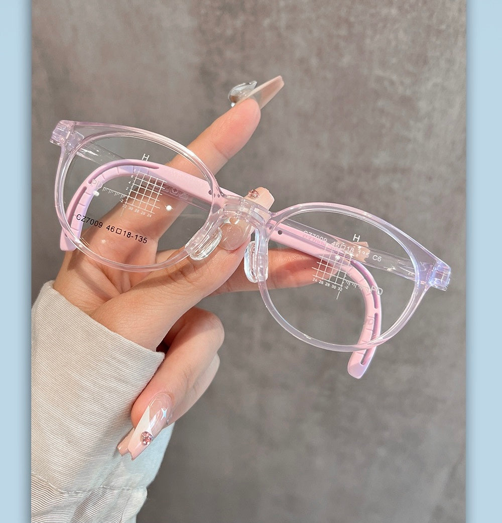 CZ7009ET Kids Round Eyeglasses – Lightweight Flexible TR Children’s Glasses | 46mm