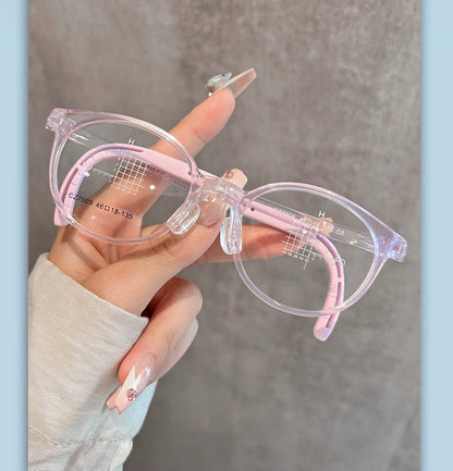 CZ7009ET Kids Round Eyeglasses – Lightweight Flexible TR Children’s Glasses | 46mm