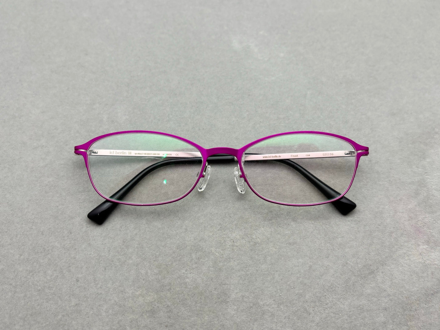 IC Berlin Questionnaire 1 Screwless Stainless Steel Eyeglasses Frame – Ultra Lightweight Optical Glasses (52-16-145)