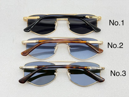 SPLQ84 Geometric Metal Sunglasses – 55mm