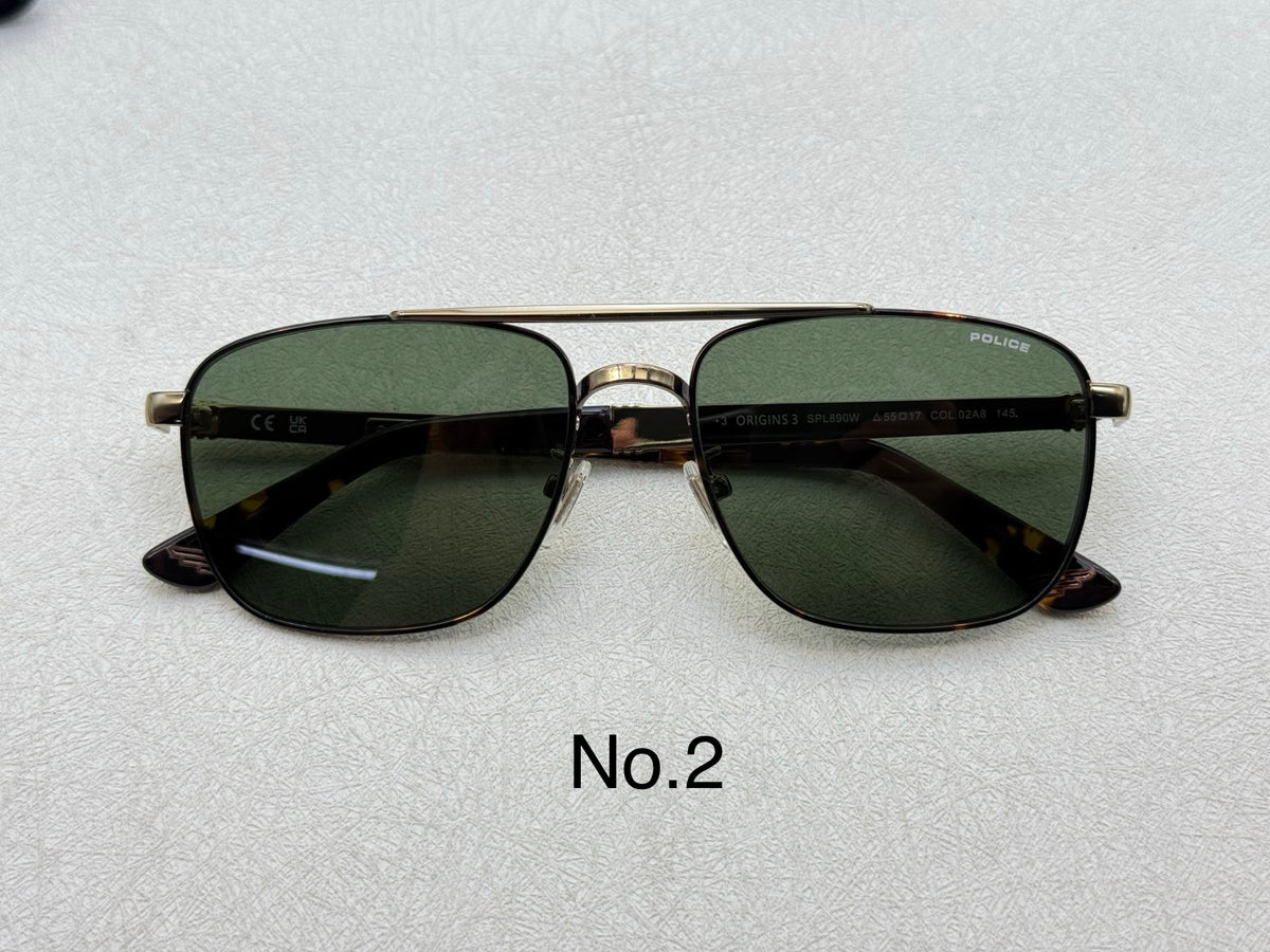SPL890W Rectangle Metal Sunglasses – 55mm