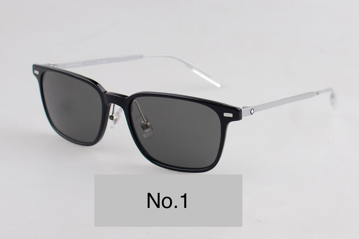 MB0394ON Unisex Rectangle Titanium Sunglasses – 54-19-145