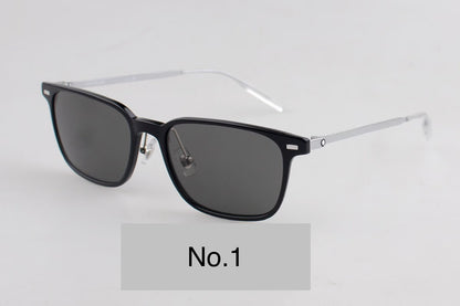 MB0394ON Unisex Rectangle Titanium Sunglasses – 54-19-145