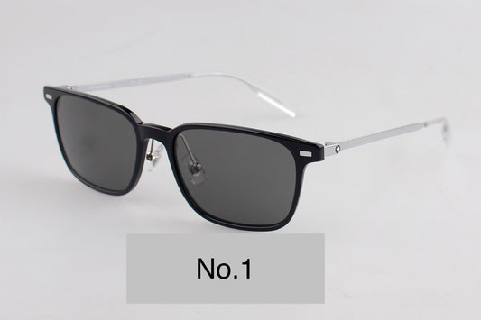 MB0394ON Unisex Rectangle Titanium Sunglasses – 54-19-145