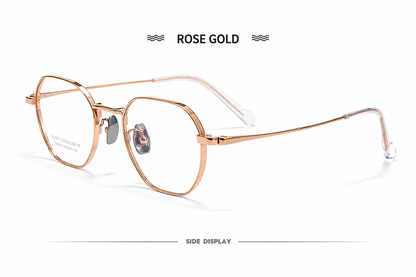 S720P Lightweight Pure Titanium Retro Eyeglasses – Unisex Optical Frame