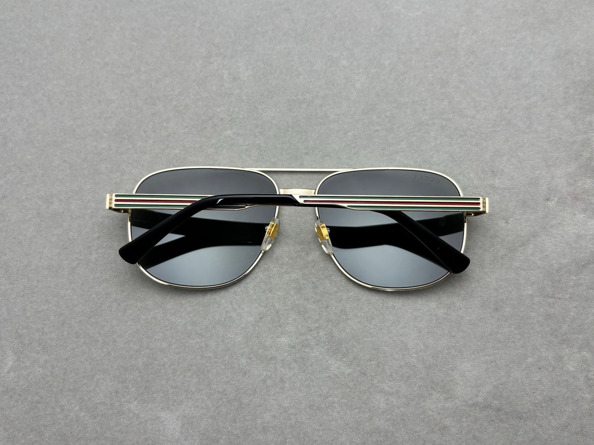 60mm Square Aviator Navigator Metal Sunglasses – Double Bridge Unisex