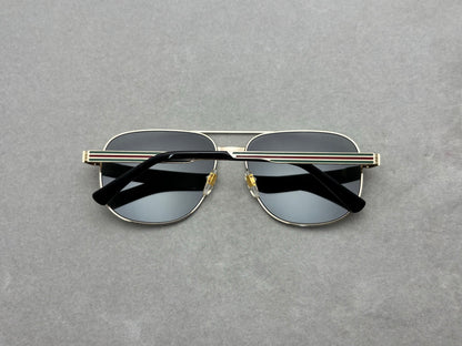 60mm Square Aviator Navigator Metal Sunglasses – Double Bridge Unisex