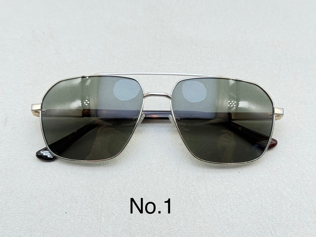 SPLQ85 Oversized Rectangle Metal Sunglasses – 61mm
