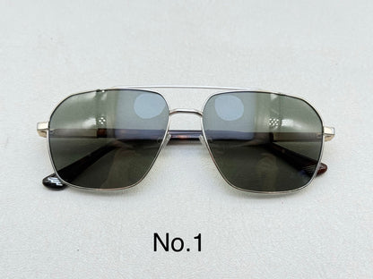 SPLQ85 Oversized Rectangle Metal Sunglasses – 61mm
