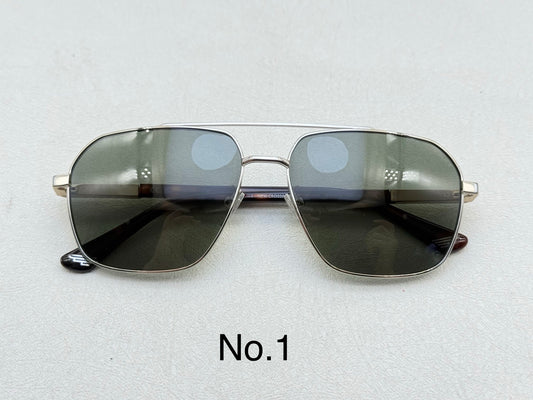 SPLQ85 Oversized Rectangle Metal Sunglasses – 61mm