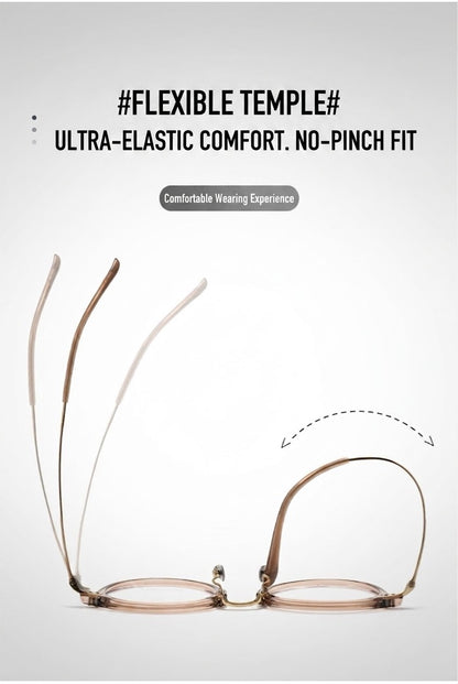 T18276Z Vintage Round Titanium Eyeglasses