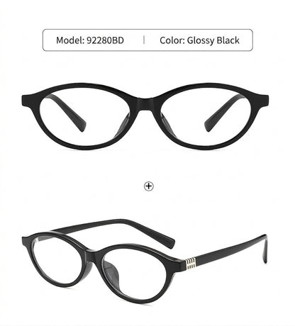 92280BD Women’s Cat-Eye Acetate Eyeglasses – Slim Fashion Optical Frame 53mm