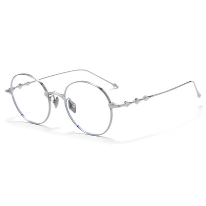 H603H Rimless Rectangle Pure Titanium Eyeglasses – Lightweight Frameless Optical Frame (Copy)