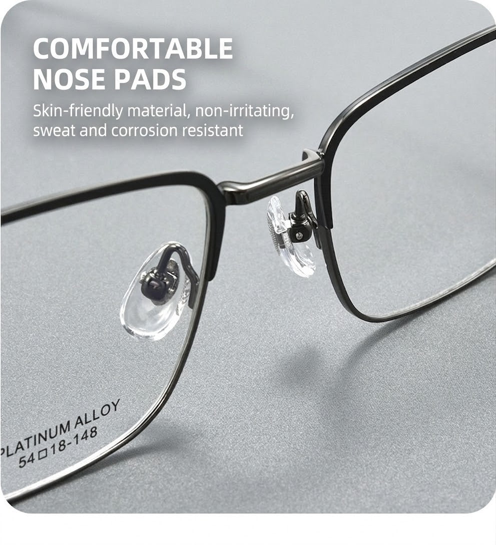 X15115 Ultra-Light Titanium Retro Browline Prescription Eyeglasses – Unisex