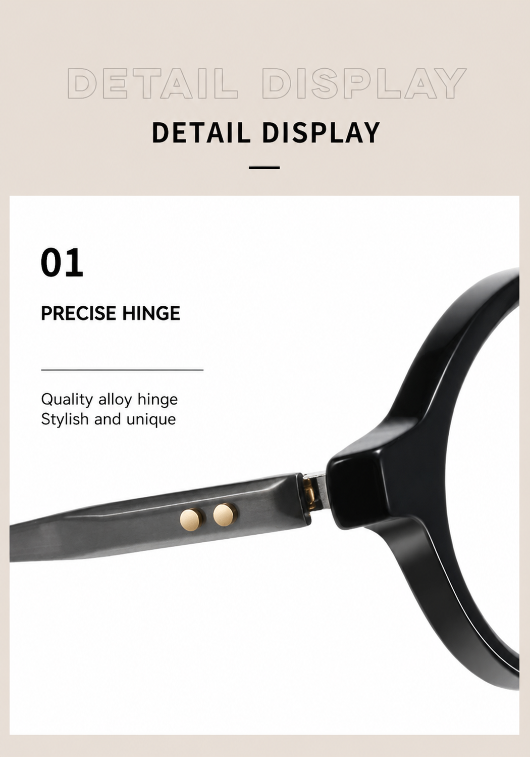 GG-F570 Lightweight Round TR & Titanium Eyeglasses – 49mm Unisex Optical Frame