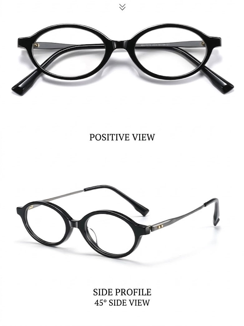 GG-F570 Lightweight Round TR & Titanium Eyeglasses – 49mm Unisex Optical Frame