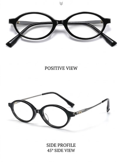 GG-F570 Lightweight Round TR & Titanium Eyeglasses – 49mm Unisex Optical Frame