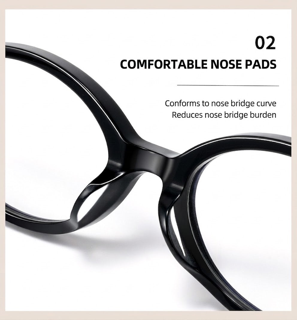 GG-F570 Lightweight Round TR & Titanium Eyeglasses – 49mm Unisex Optical Frame