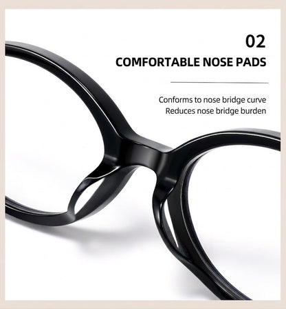 GG-F570 Lightweight Round TR & Titanium Eyeglasses – 49mm Unisex Optical Frame