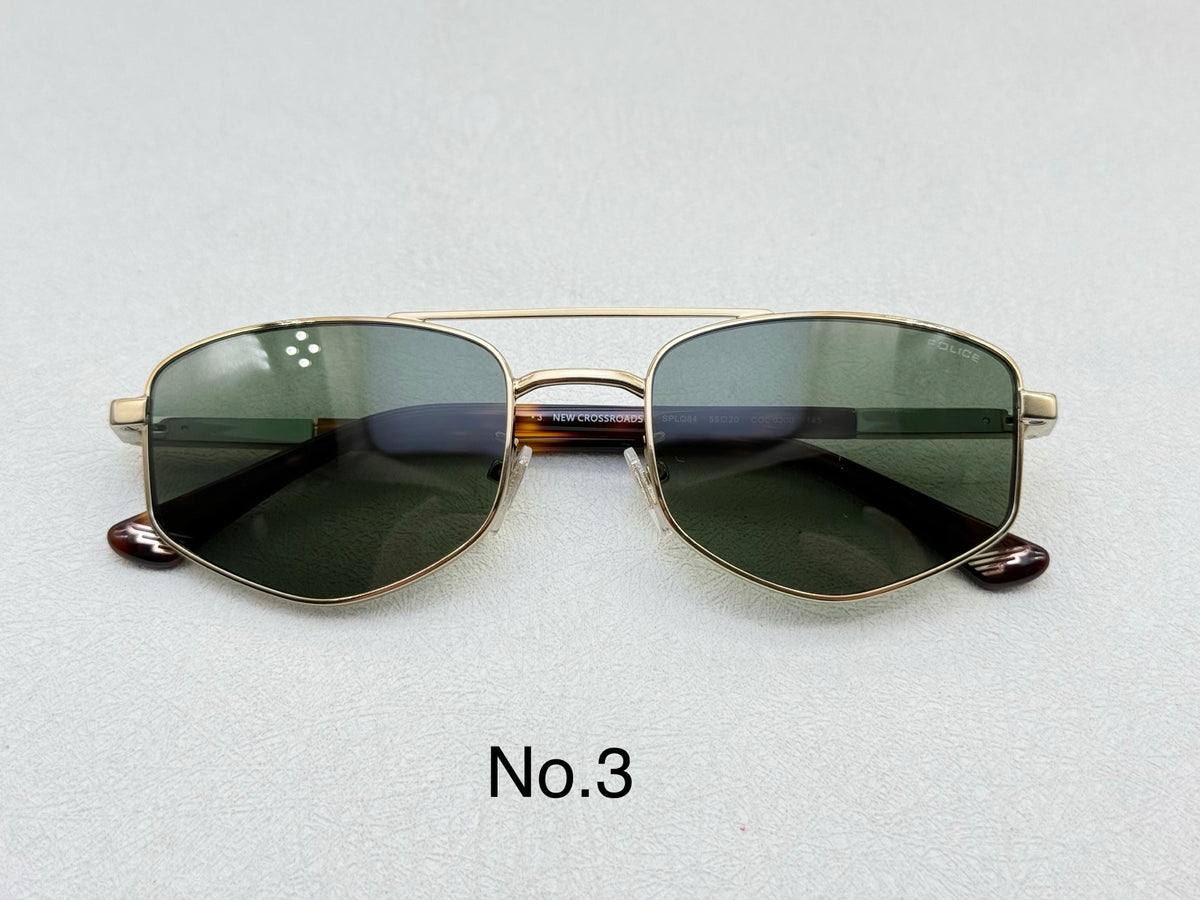 SPLQ84 Geometric Metal Sunglasses – 55mm