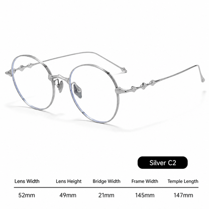 H603H Rimless Rectangle Pure Titanium Eyeglasses – Lightweight Frameless Optical Frame (Copy)