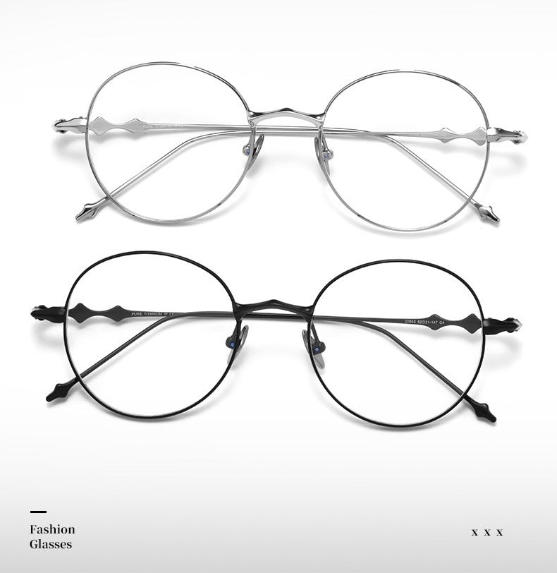 H603H Rimless Rectangle Pure Titanium Eyeglasses – Lightweight Frameless Optical Frame (Copy)
