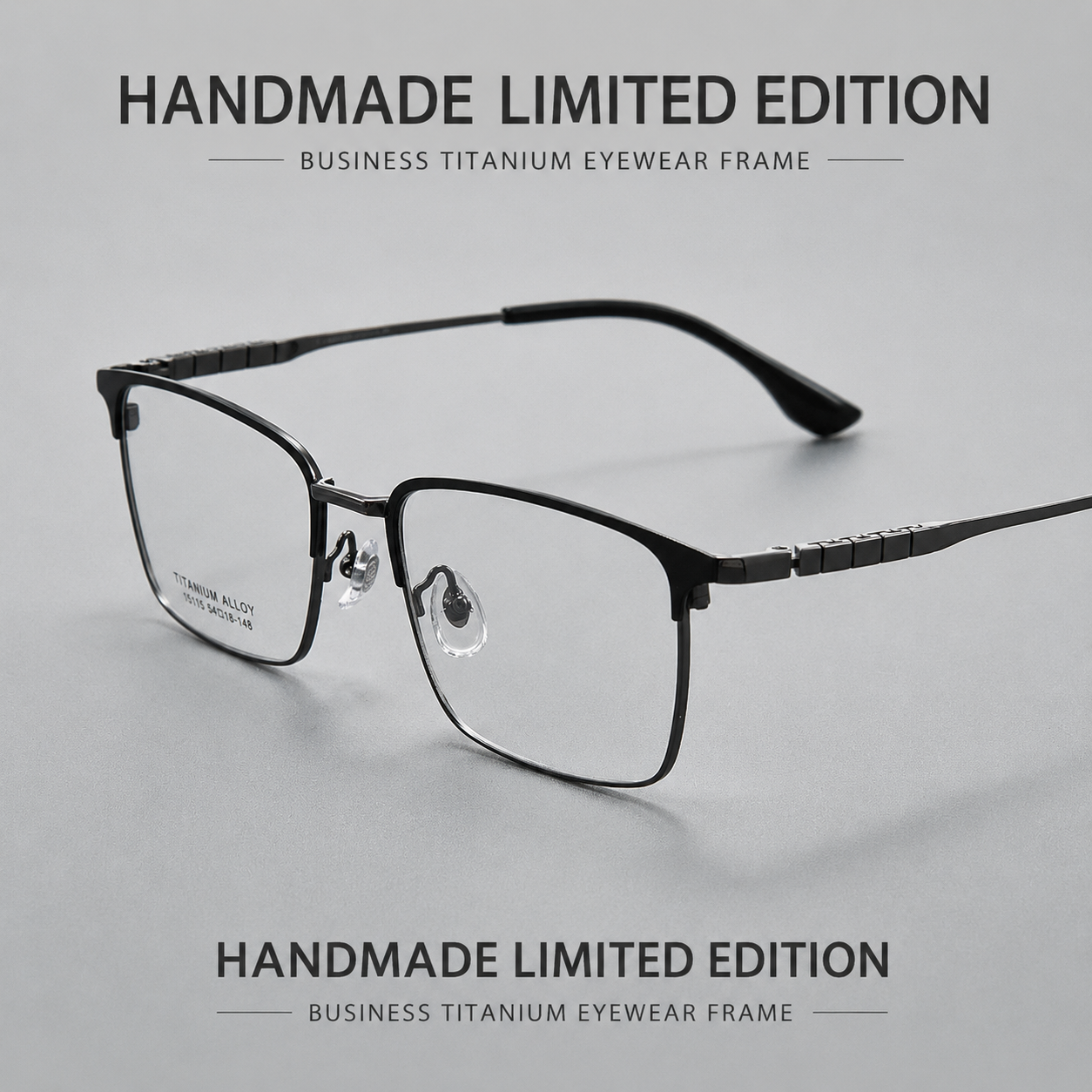 X15115 Ultra-Light Titanium Retro Browline Prescription Eyeglasses – Unisex