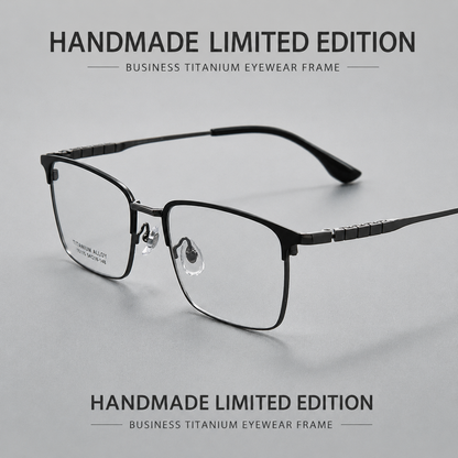 X15115 Ultra-Light Titanium Retro Browline Prescription Eyeglasses – Unisex