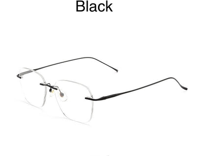8978WK Pure Titanium Rimless Eyeglasses – 57mm Blue Light Blocking Glasses