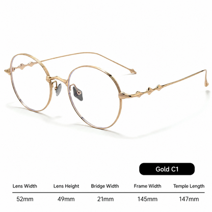 H603H Rimless Rectangle Pure Titanium Eyeglasses – Lightweight Frameless Optical Frame (Copy)
