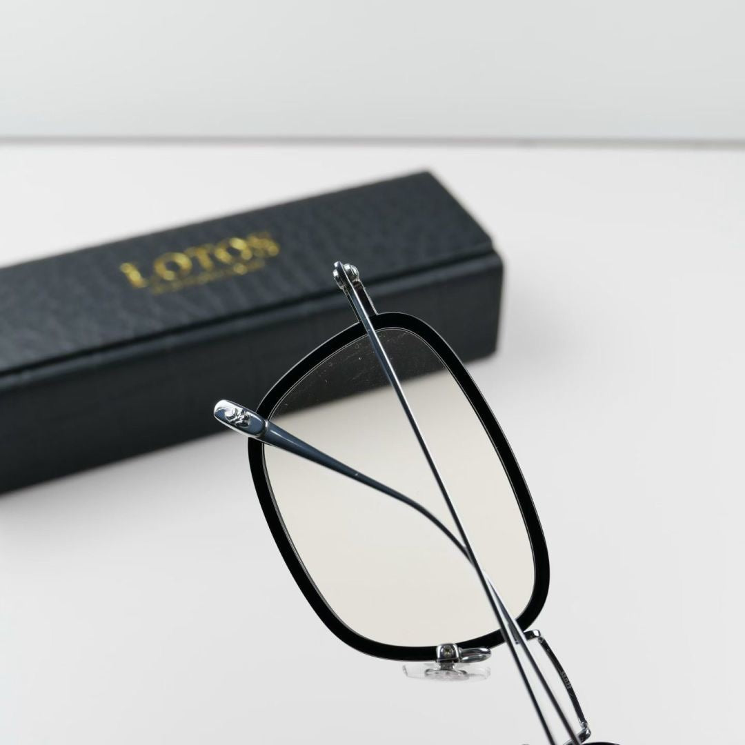 L23A002 Lightweight Rectangle Metal Optical Glasses – Unisex 53-22-145