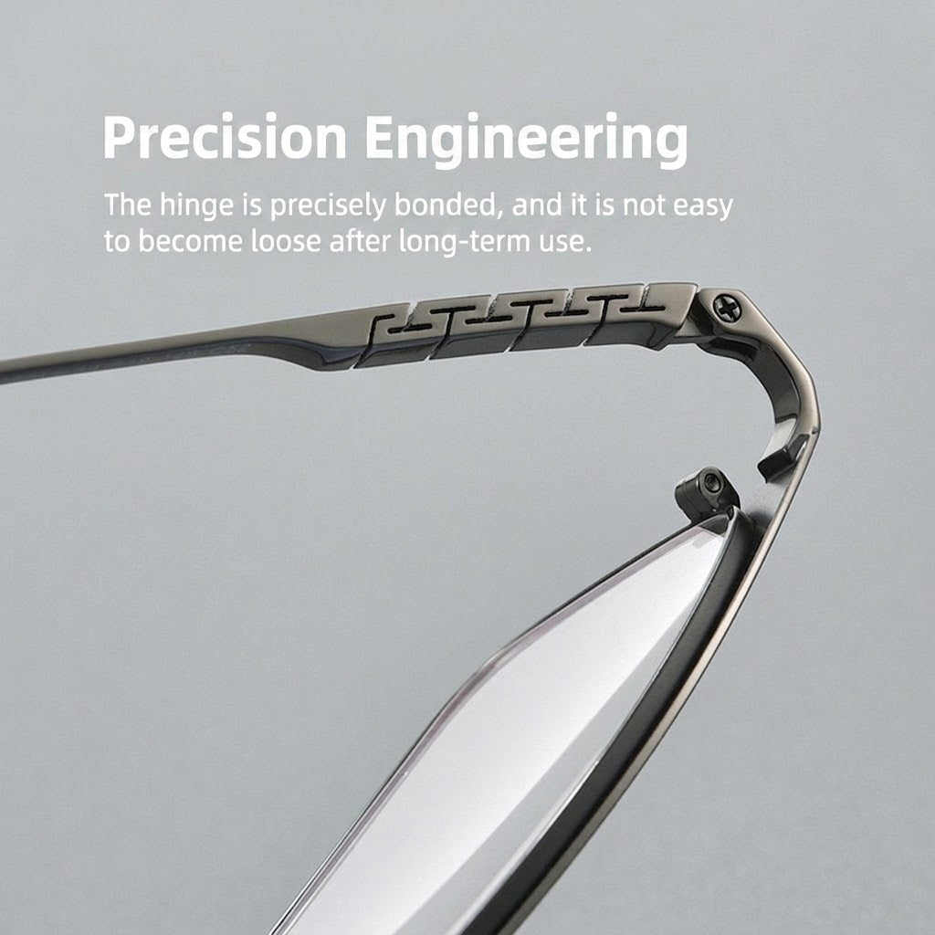 X15115 Ultra-Light Titanium Retro Browline Prescription Eyeglasses – Unisex