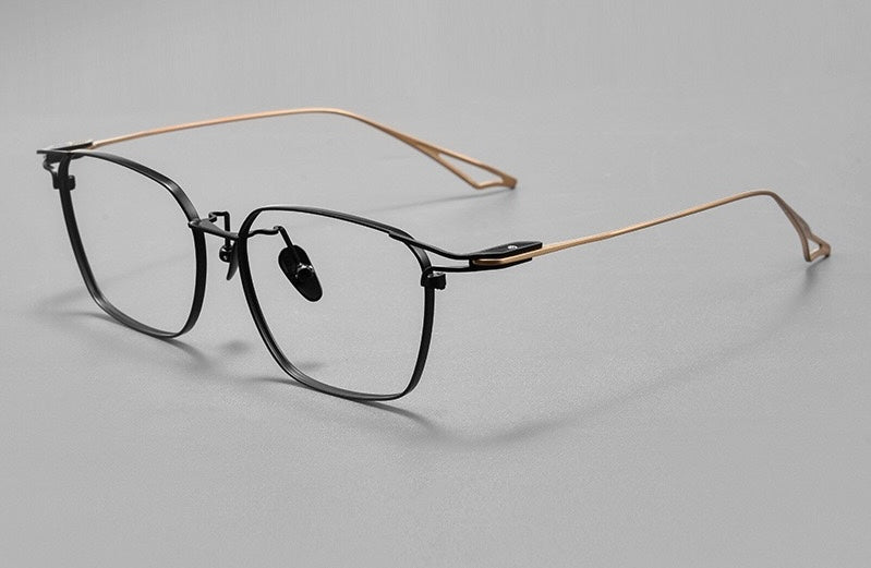 SEVENZ Lightweight Titanium Rectangle Eyeglasses – Retro Unisex 54mm Frame