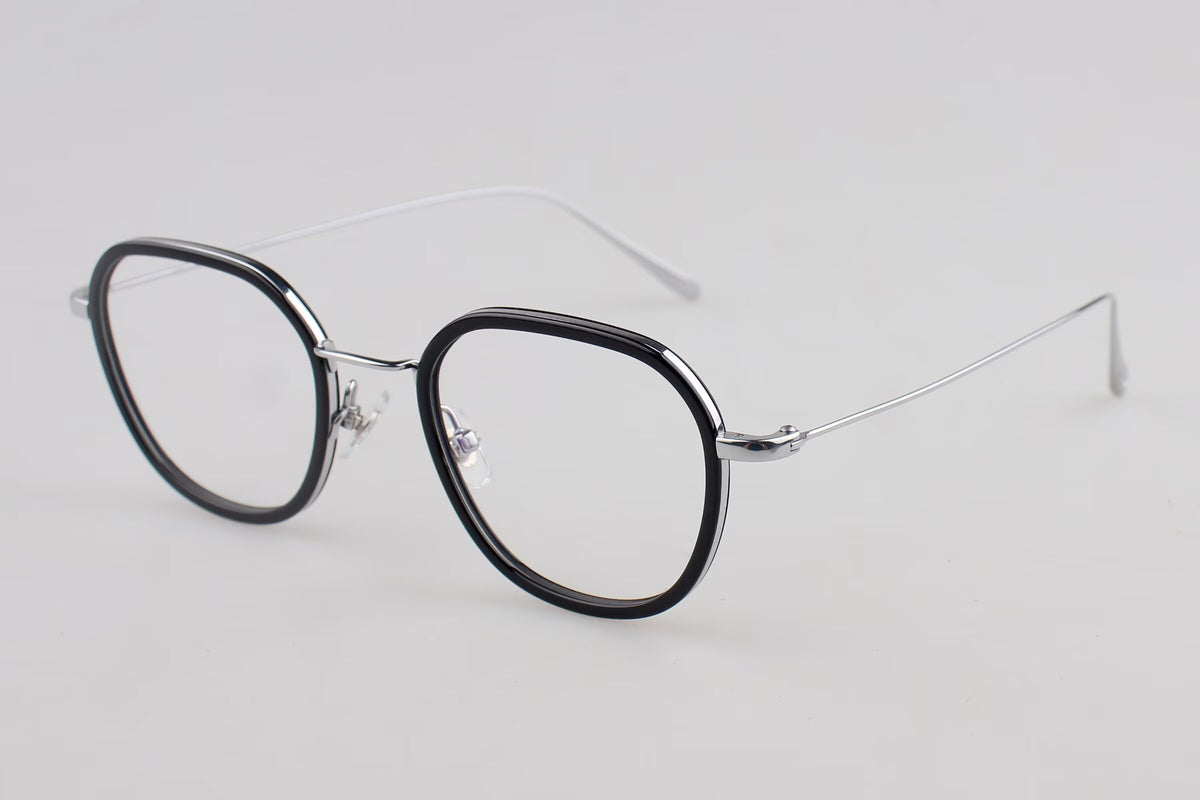 L23A005 Lightweight Round Panto Metal Optical Glasses – Unisex 50-22-145