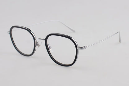 L23A005 Lightweight Round Panto Metal Optical Glasses – Unisex 50-22-145