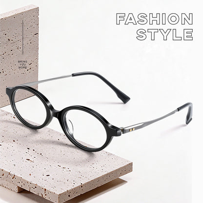 GG-F570 Lightweight Round TR & Titanium Eyeglasses – 49mm Unisex Optical Frame