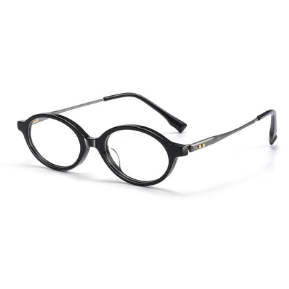 GG-F570 Lightweight Round TR & Titanium Eyeglasses – 49mm Unisex Optical Frame