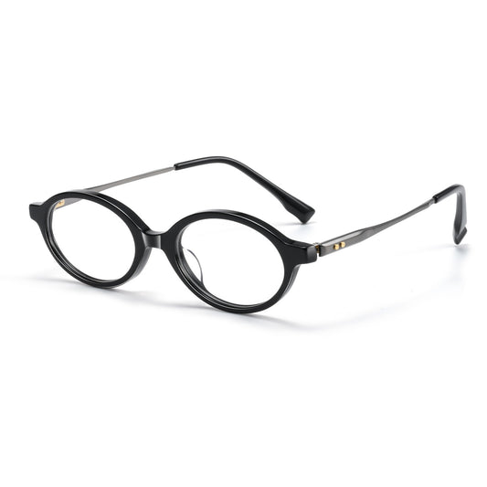 GG-F570 Lightweight Round TR & Titanium Eyeglasses – 49mm Unisex Optical Frame