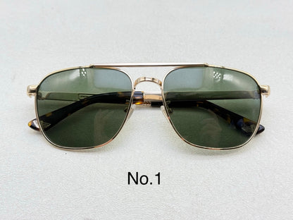 SPL890V Classic Rectangle Metal Sunglasses – 58mm
